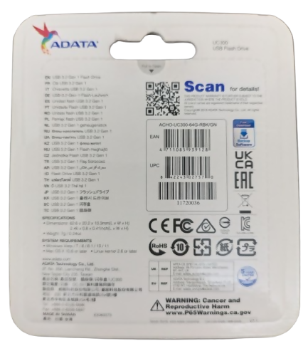 Memoria USB tipo C 64Gb