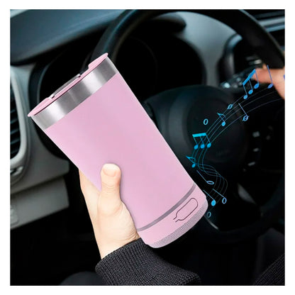 Vaso térmico con bocina bluetooth