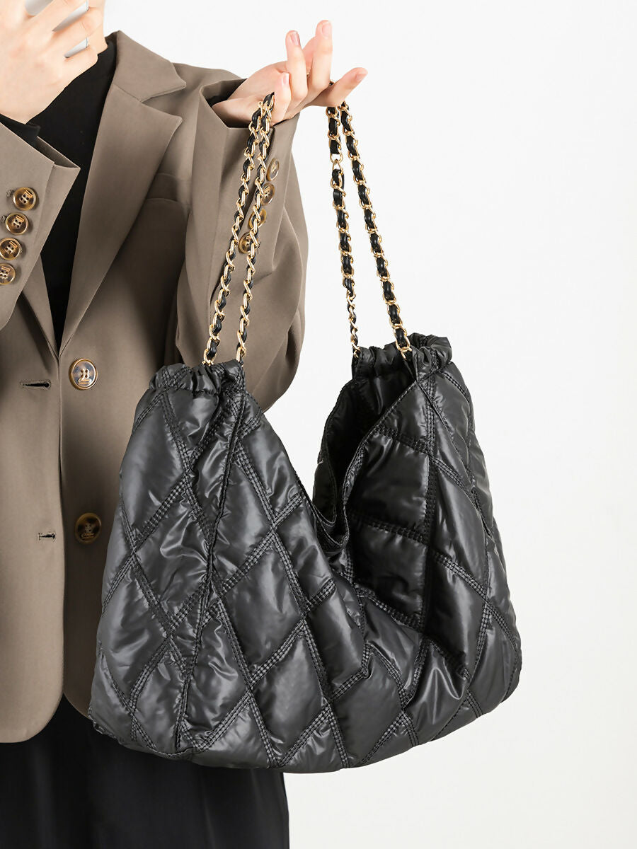 Cartera puffy bag negra
