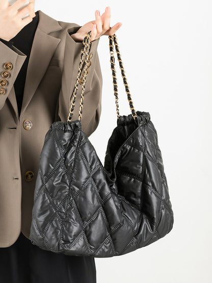 Cartera puffy bag negra