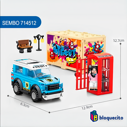 SEMBO | BRITISH Street Car azul 714512