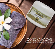 Crema facial de concha nácar crema aclarante 4 Oz.