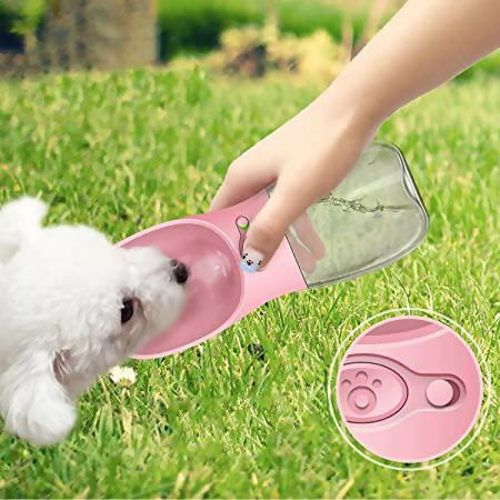Botella de agua para mascotas