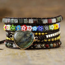 Brazalete aurora labradorita