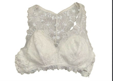 Bralette de encaje blanco Talla M