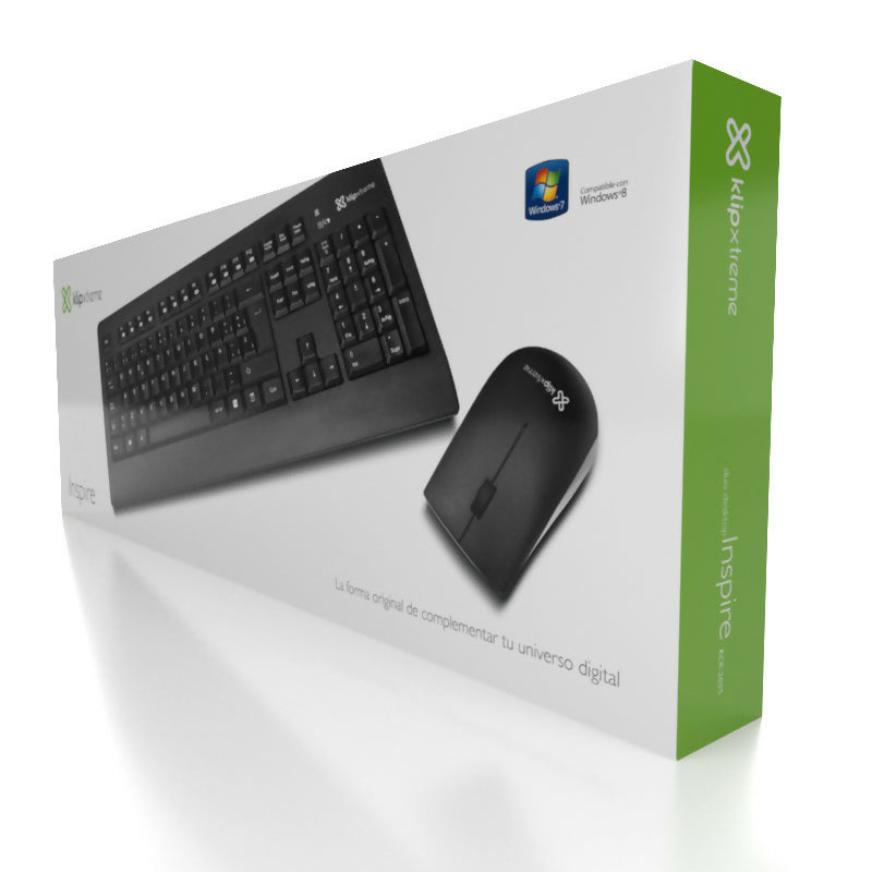 Set de teclado y ratón inalámbrico Klip Xtreme