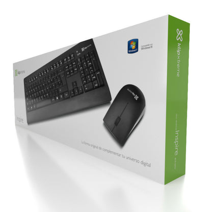 Set de teclado y ratón inalámbrico Klip Xtreme