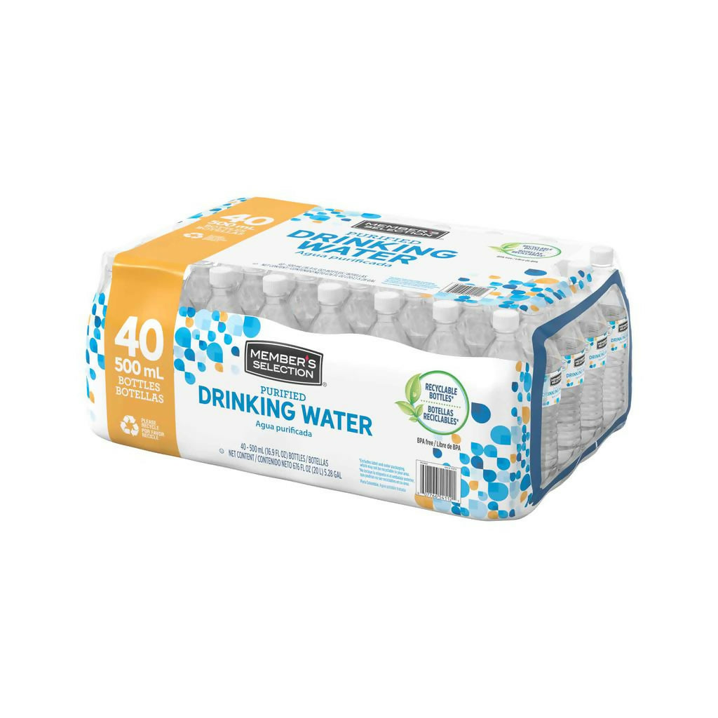 Drinking Water, agua purificada en botella 500 ml (40 unidades)
