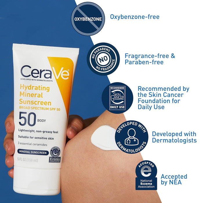 CeraVe - Protector solar para cuerpo SPF 50