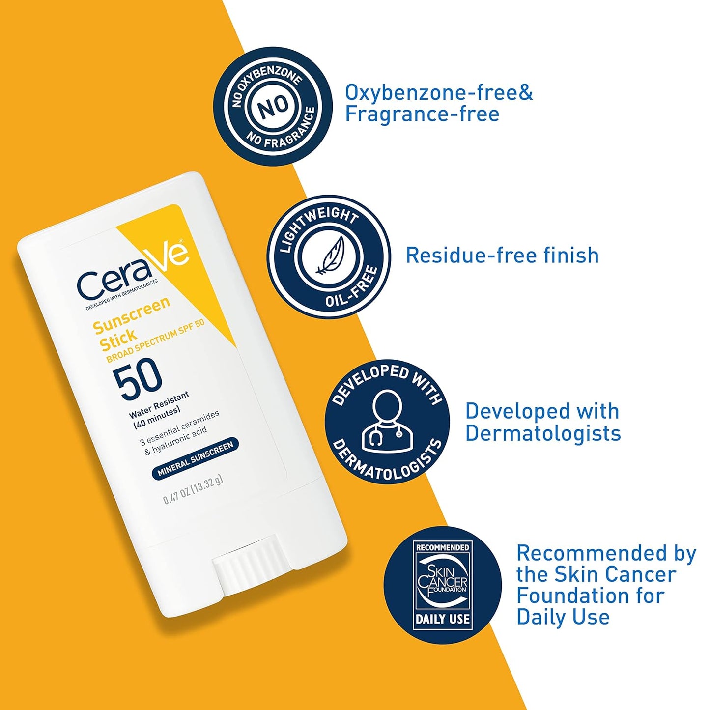 CeraVe - Barra protector solar SPF 50