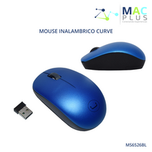 MOUSE INALÁMBRICO CURVE AZUL