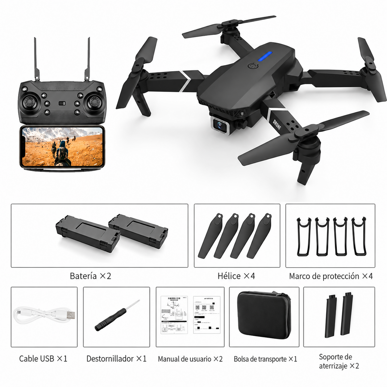 Mini Drone E88 Upgrade V2