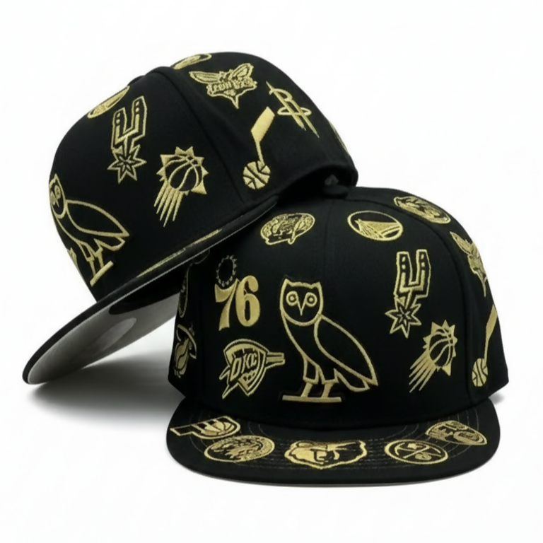 Gorra OVO x NBA All‑Over Icon Gold 59FIFTY