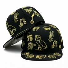Gorra OVO x NBA All‑Over Icon Gold 59FIFTY