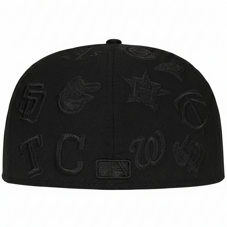 Gorra Supreme x MLB All Over 59FIFTY – White on Black Edition