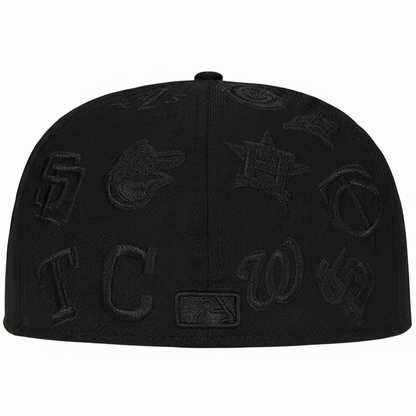 Gorra Supreme x MLB All Over 59FIFTY – White on Black Edition