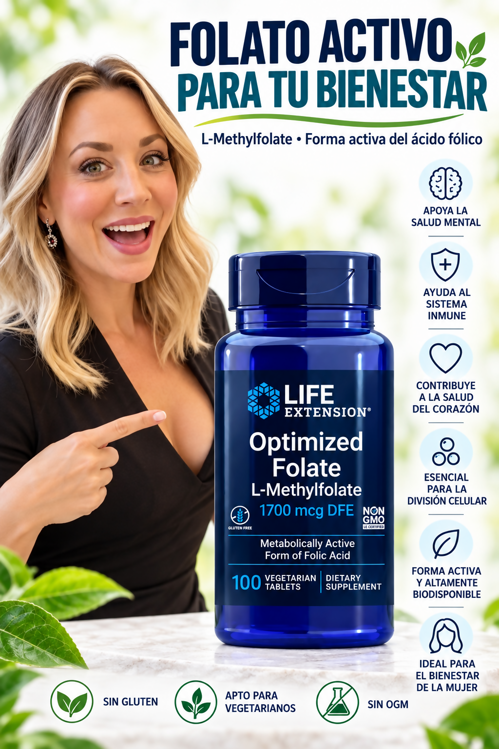 Folate L-methylfolate