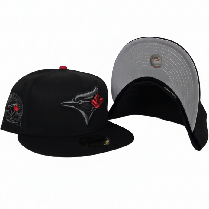 Gorra Toronto Blue Jays Black & Red Maple Leaf 59FIFTY