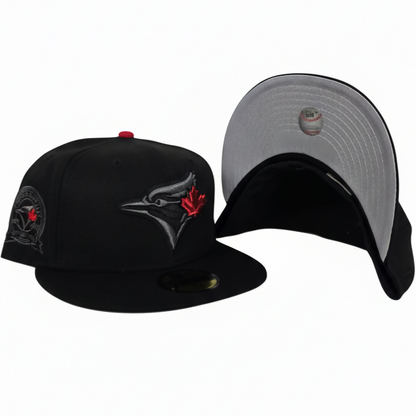 Gorra Toronto Blue Jays Black & Red Maple Leaf 59FIFTY