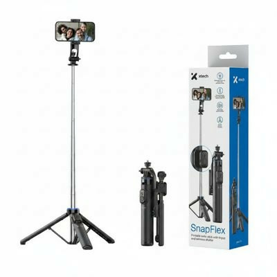 Xtech selfie stick 4.3 ft ex tripod and wlss shutterXSS-211