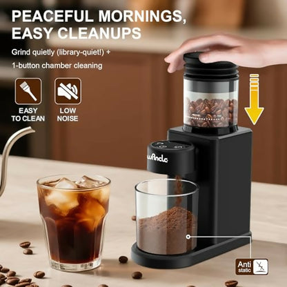 Molinillo de Café Cónico Eléctrico Wancle Touch 25 Niveles 200W
