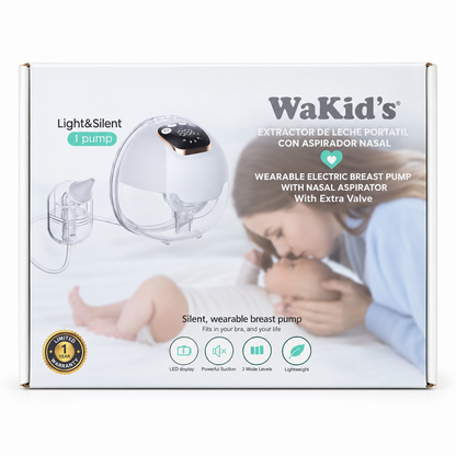 Extractor de Leche Eléctrico Portátil con Aspirador Nasal - WaKid’s