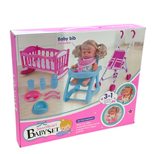 Muñeca con accesorios para niña