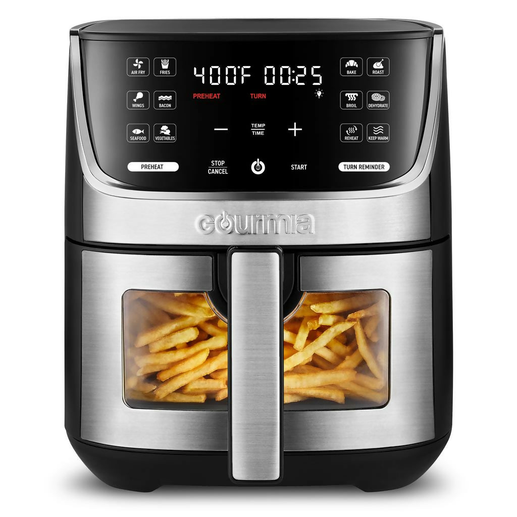 Freidora de acero inoxidable Gourmania de 6.62 L / 7 QT