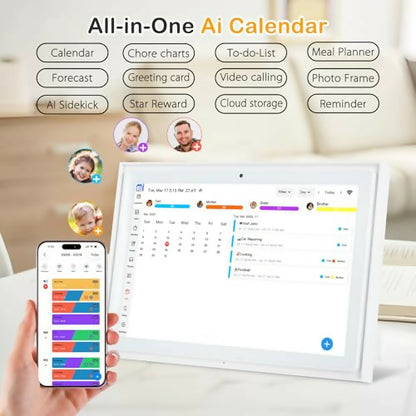 Calendario Digital Inteligente USIN 10.1" para Organización Familiar