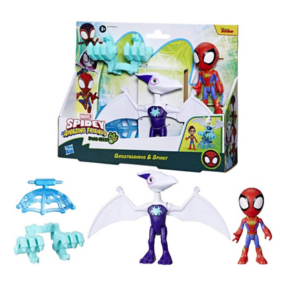 Spidey and his Amazing Friends Marvel Dino-Webs Ghostasaurus & Spidey.