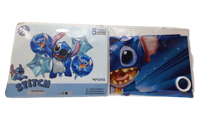 SET DE GLOBOS STITCH