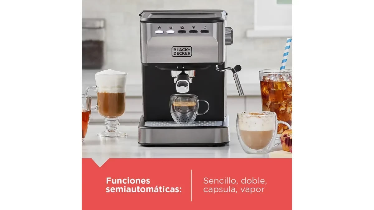 Máquina de espresso Black & Decker