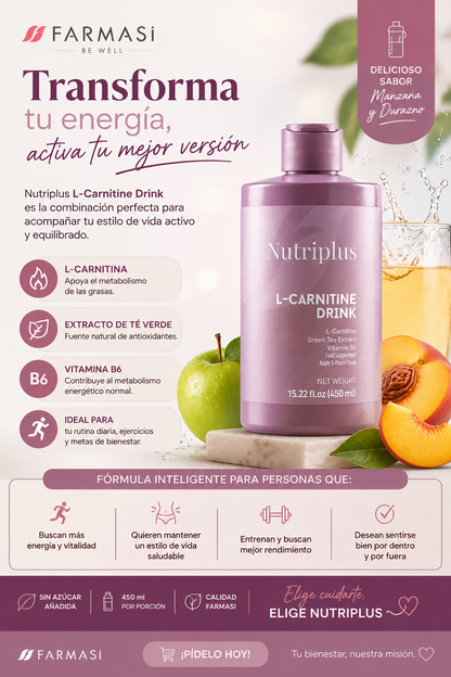 ALOE GLOW, L-CARNITINA, VINAGRE DE MANZANA