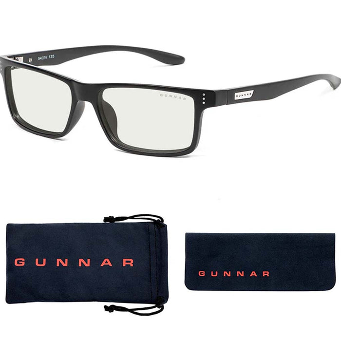 Gunnar Vertex Gaming Glasses Onyx Clear Plano