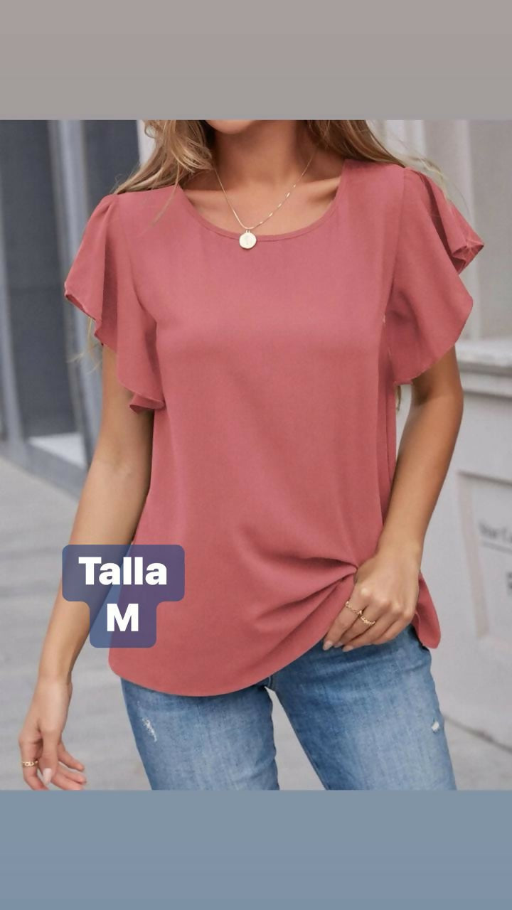 Blusa con laza trasera