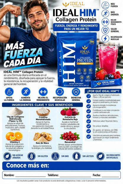 Ideal HIM Creatina + Oxido Nítrico