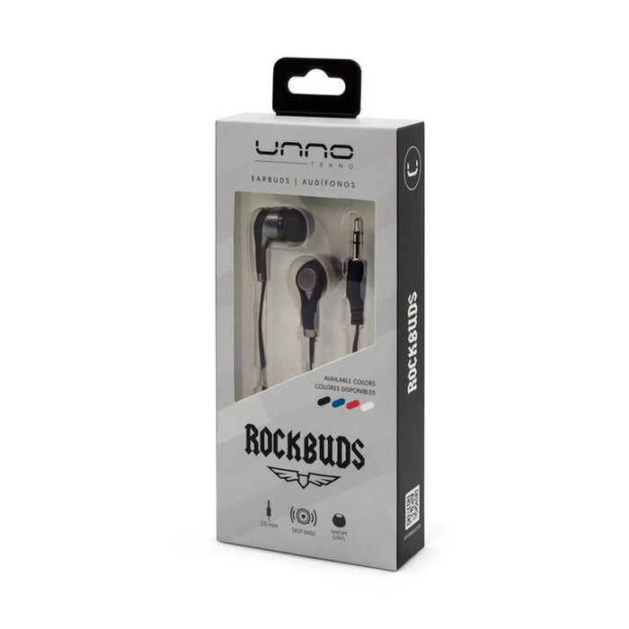 Audífono Rockbuds 3.5mm Negro Unno