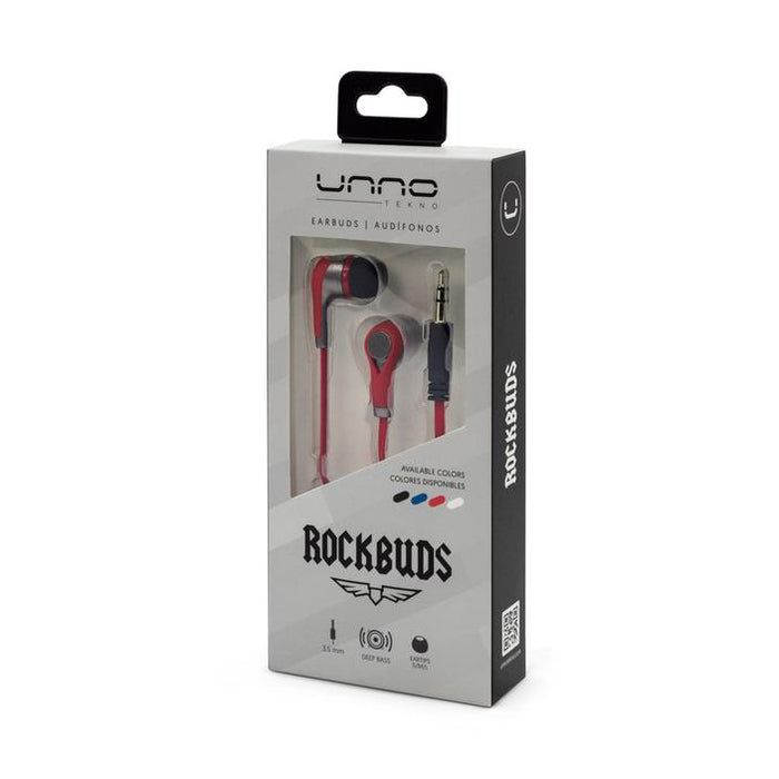 Audífono Rockbuds 3.5mm Rojo Unno