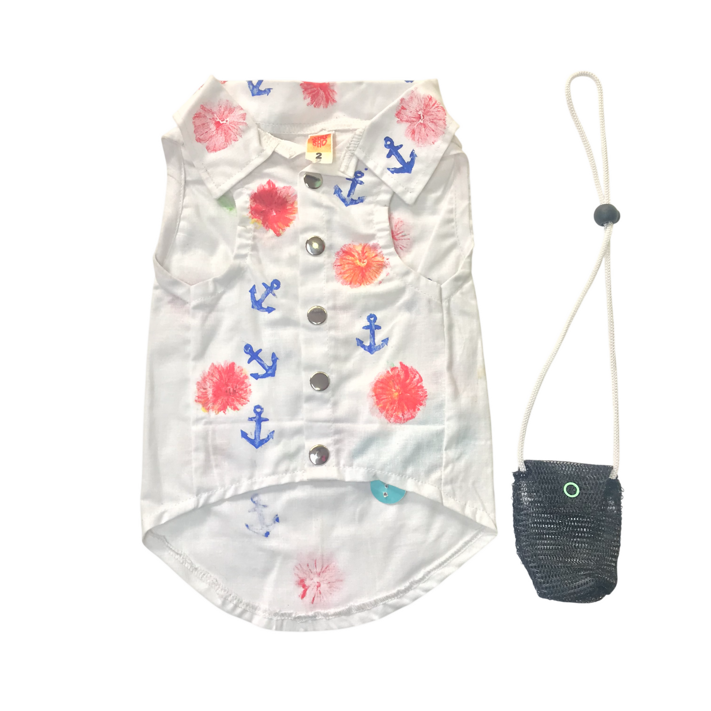Camisa de Verano para Perro con Bandolera a Juego