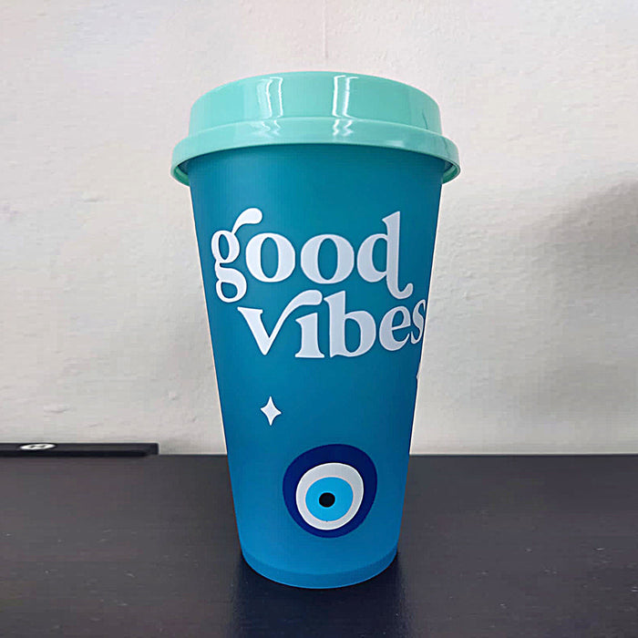 Vaso personalizado de colores variados - 4.13"x7.08", Blue