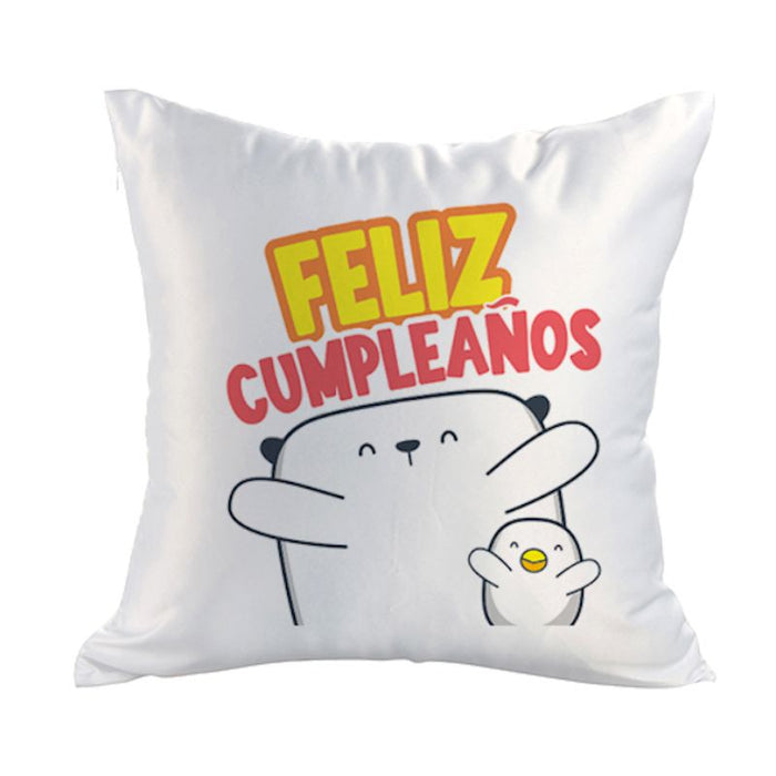 Cojín personalizado con técnica de sublimación - White, 9x9 pulg