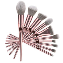 Set de 10 brochas de maquillaje golden rose luxury