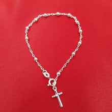 Pulsera Rosario plata 925