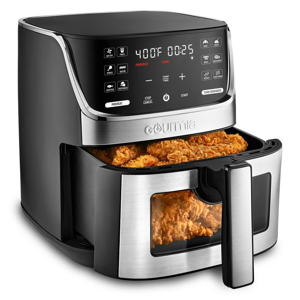 Freidora de acero inoxidable Gourmania de 6.62 L / 7 QT