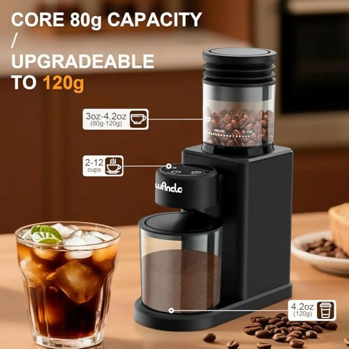 Molinillo de Café Cónico Eléctrico Wancle Touch 25 Niveles 200W
