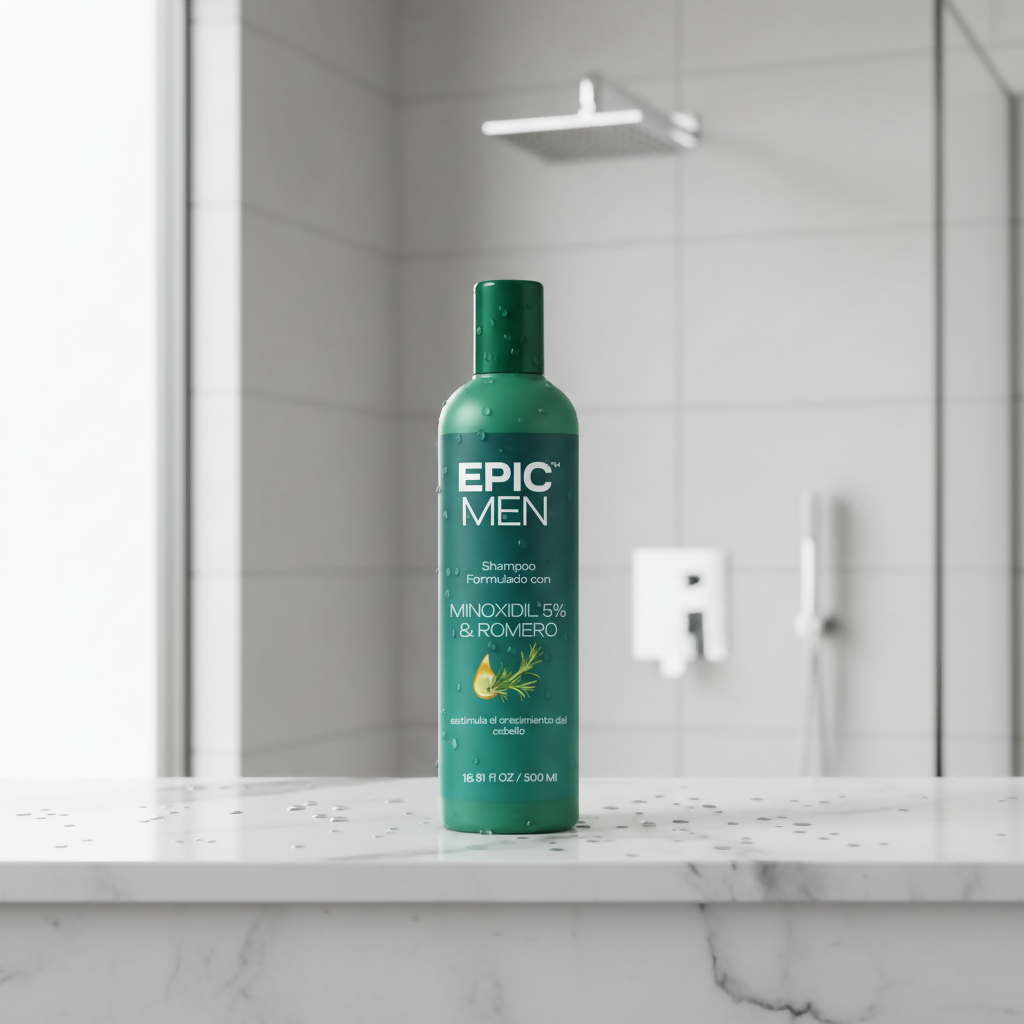 Shampoo con Minoxidil 5% + Bio Activo EPIC MEN - 500 ml