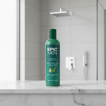 Shampoo con Minoxidil 5% + Bio Activo EPIC MEN - 500 ml