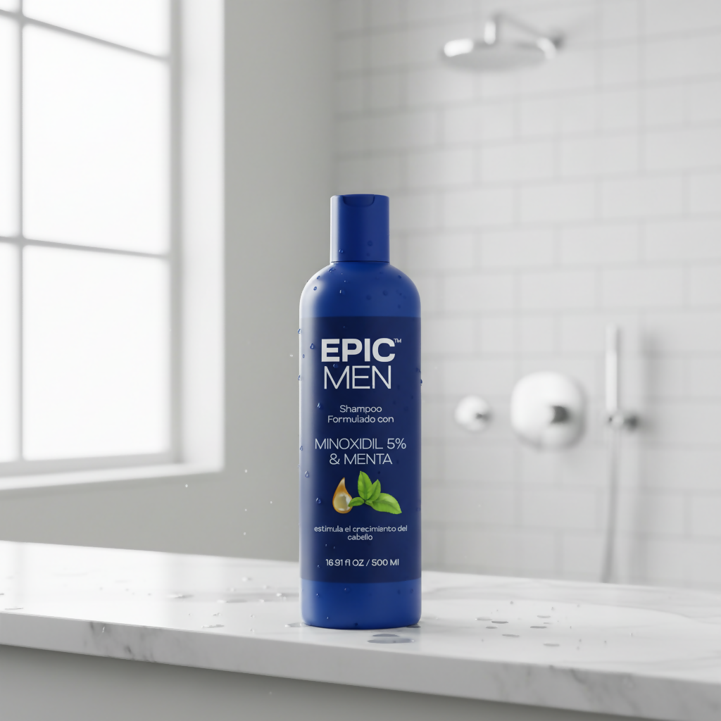 Cera Fijadora + Shampoo Minoxidil + Minoxidil Barba 5% + Bio Activos EPIC MEN