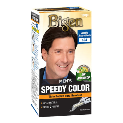 Tinte Men´s Speedy Color No.104 - Castaño Oscuro Medio (BIGEN)