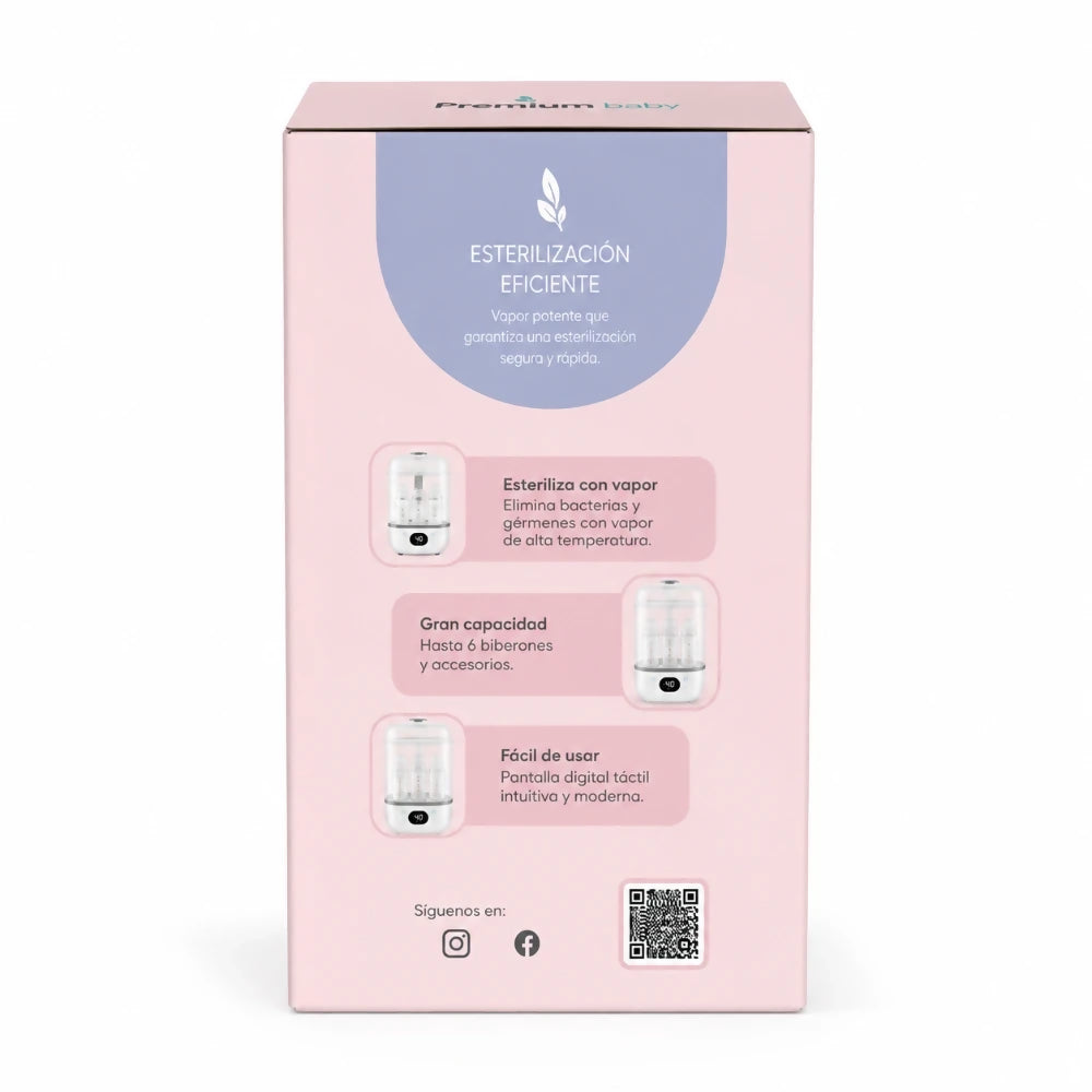 Esterilizador Digital para Biberones - Premium Baby